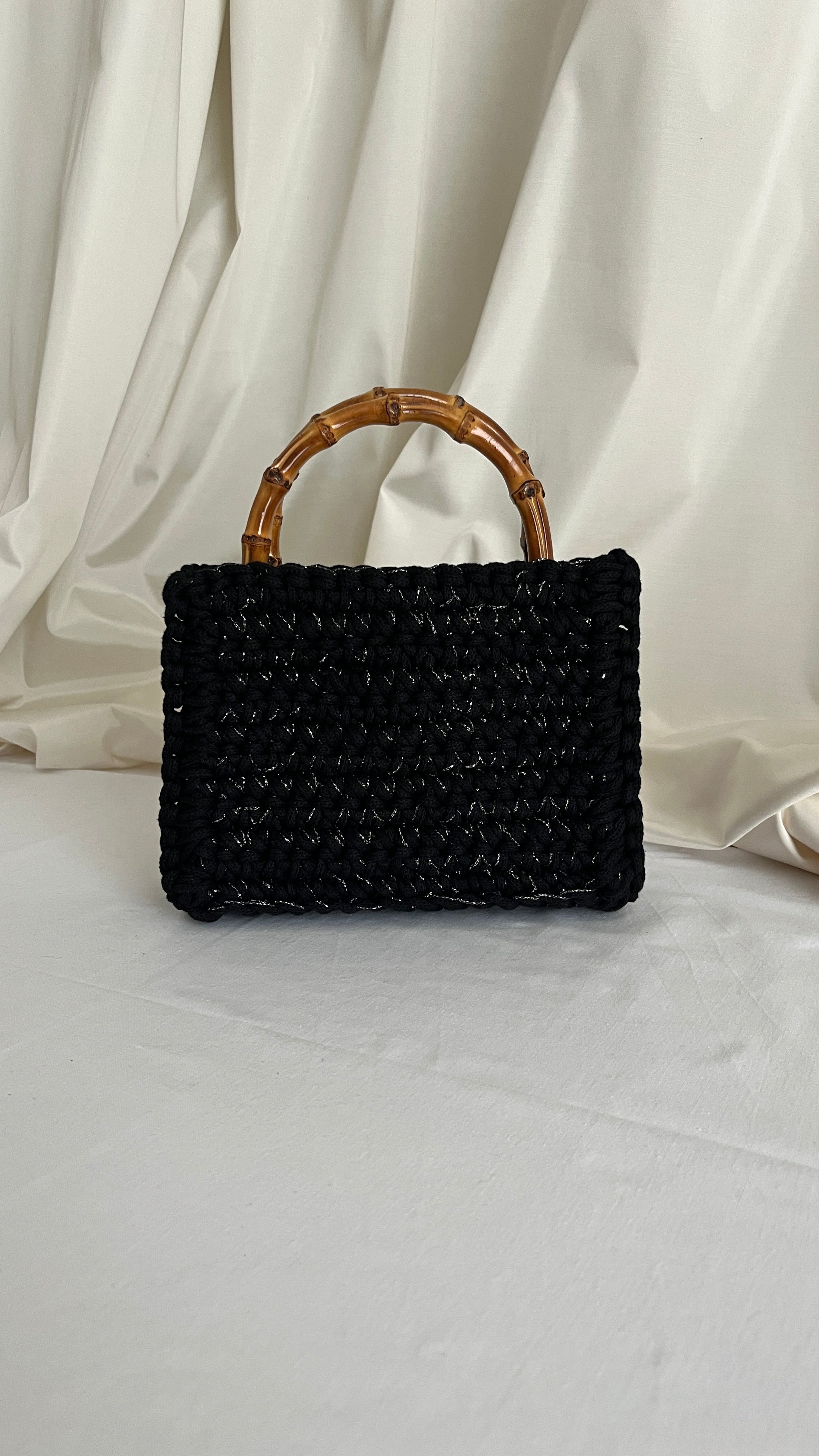 Bambù Nera Lurex Argento