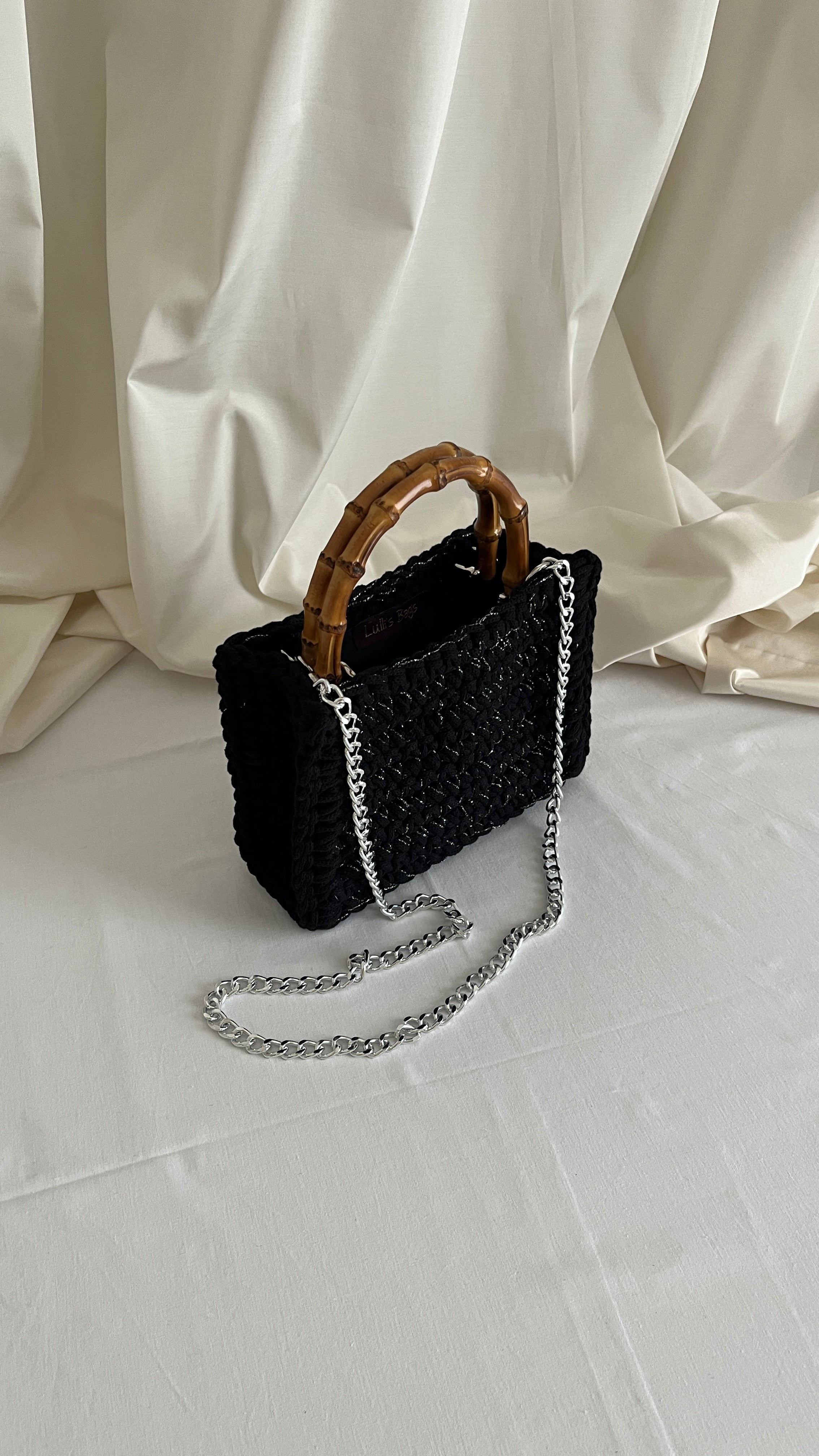 Bambù Nera Lurex Argento