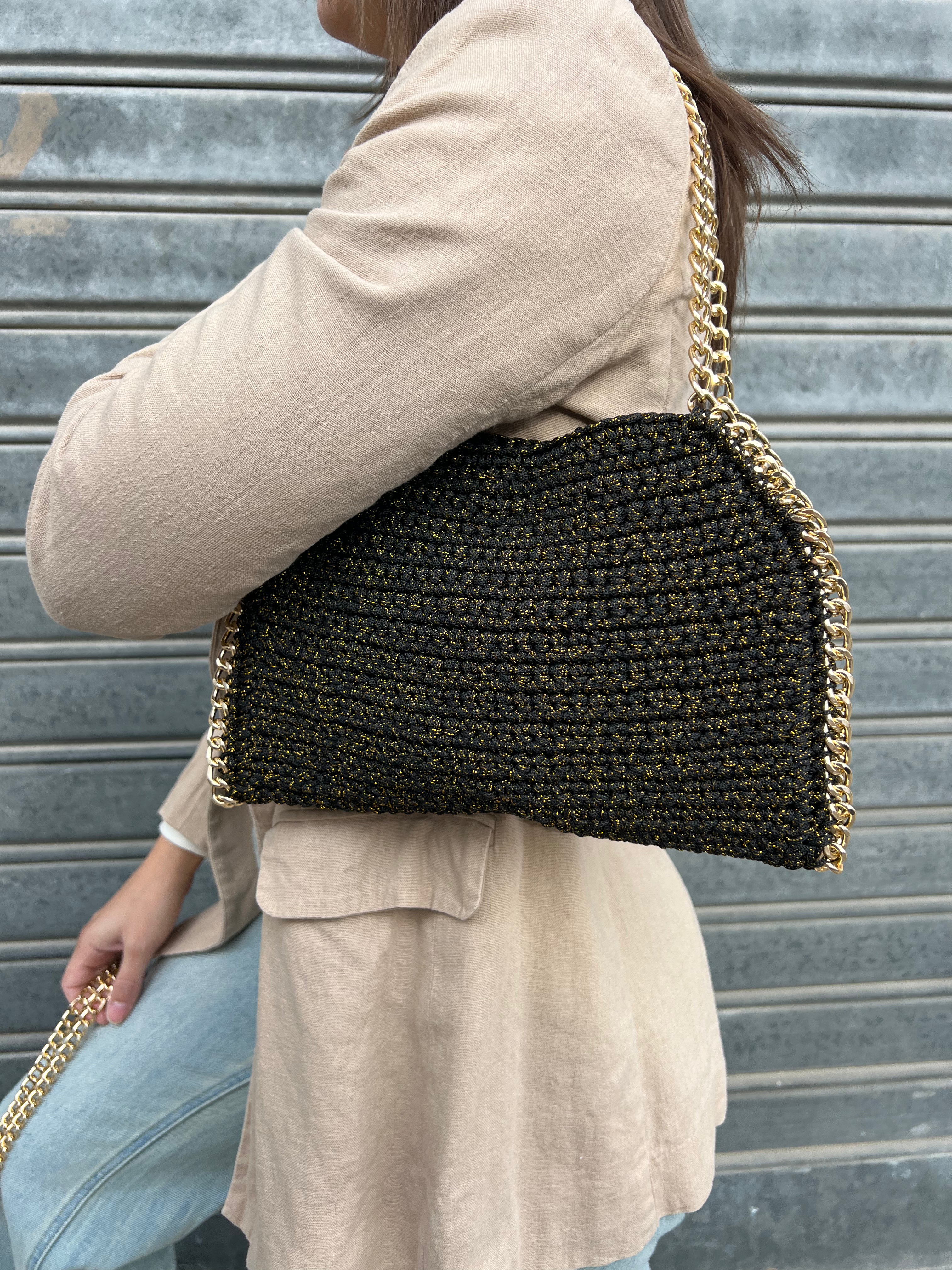 Superba Nero Lurex oro