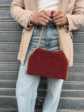 Superba Rosso Lurex oro