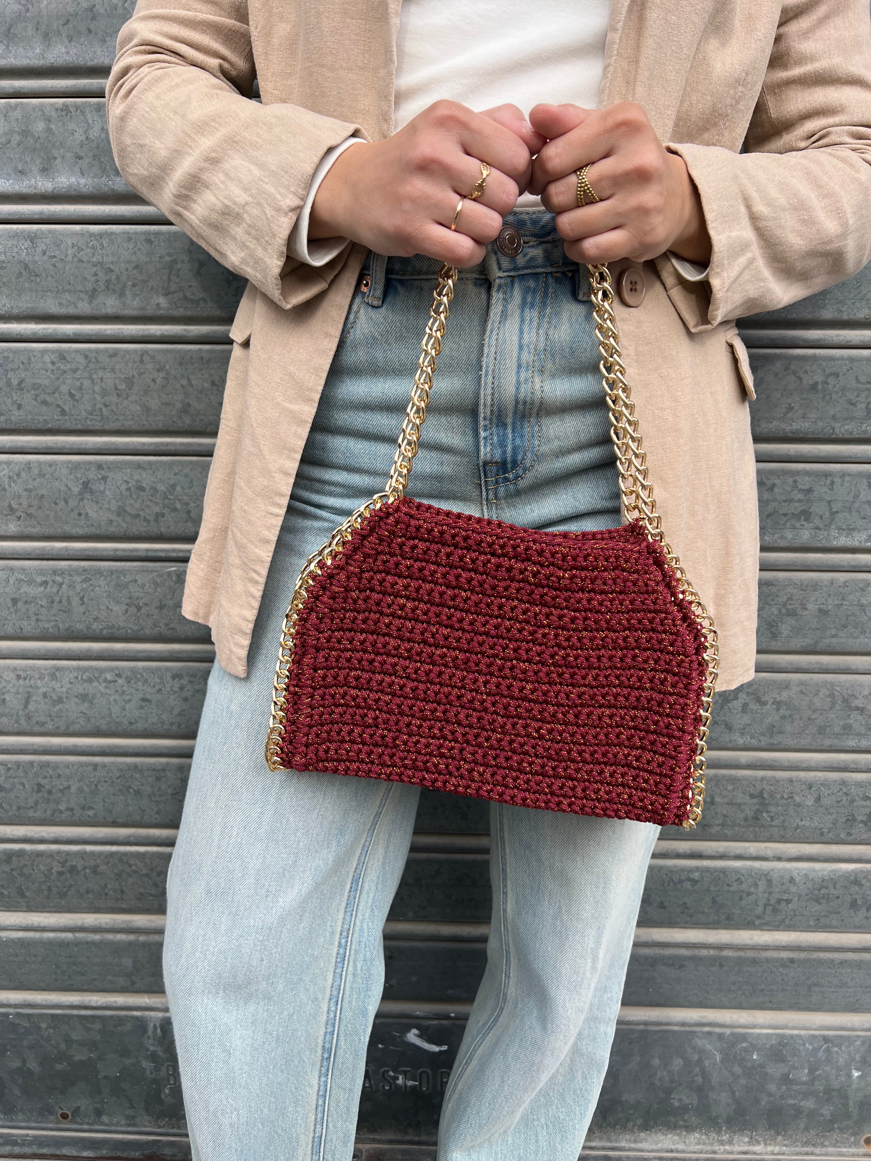 Superba Rosso Lurex oro