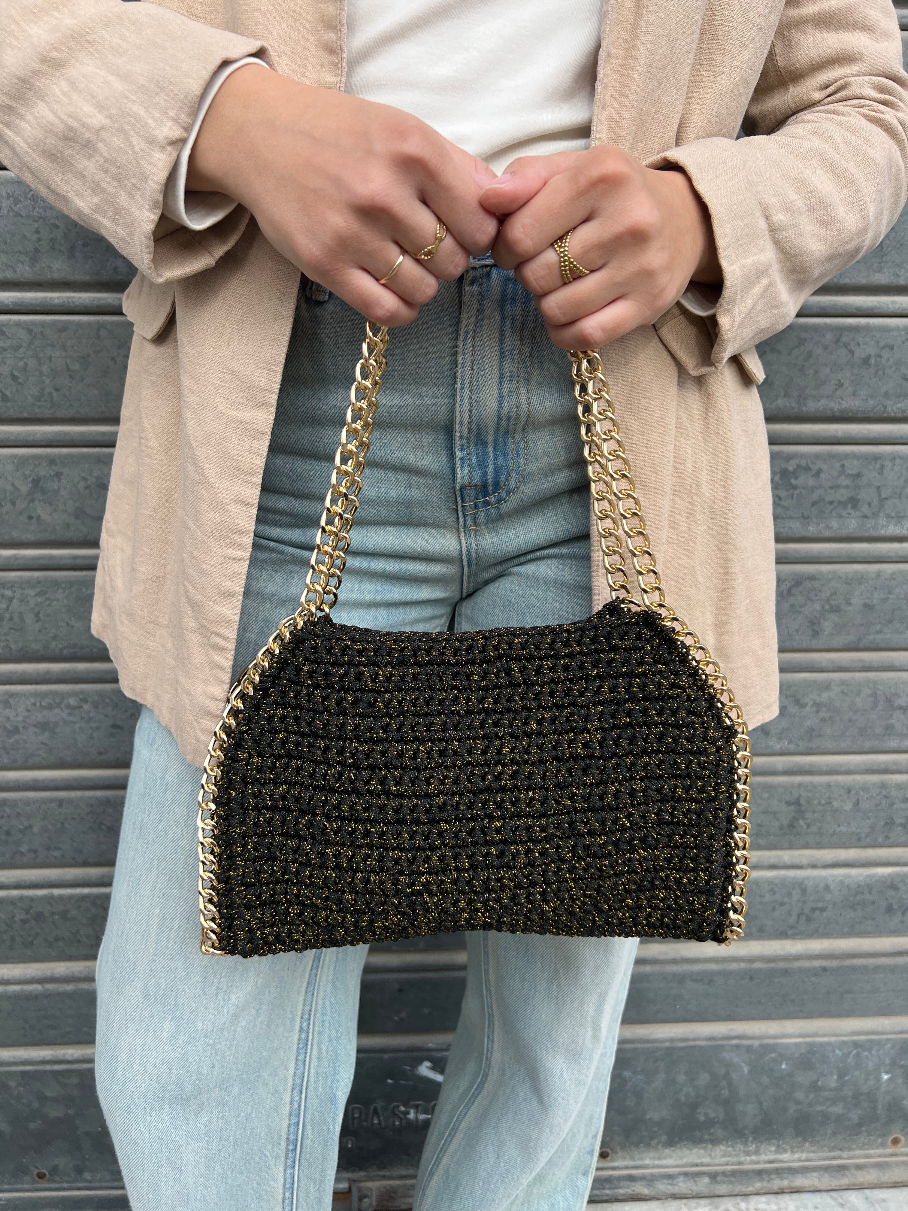 Superba Nero Lurex oro