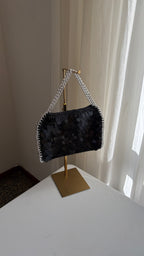 Superba SHINE NERA LUREX ARGENTO